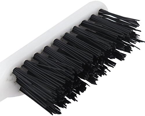 Uxcell 5pcs 18 cm de comprimento plástico de nylon pincel de limpeza preto branco