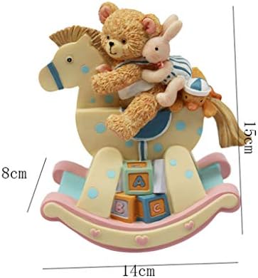 Caixa de música da caixa de música xjjzs, caixa de música estatueta de coelho urso, presentes do dia infantil,