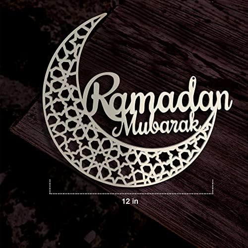 Grinalsa do Ramadã - Ramadã Mubarak Sign - Ramadã Decorações para casa - Ramadã Decor - Ramadã Presentes - Decoração da porta do Ramadã - Sinal do Ramadã 2023