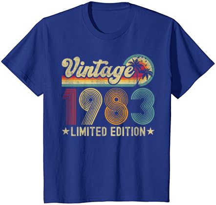 T-shirt de 40 anos Vintage 1983 40th Birthday Gifts for Men Men