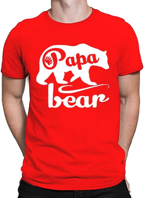 camisetas frescas papa urso | Camisa do dia dos pais | Presentes engraçados para o marido, pai vovô