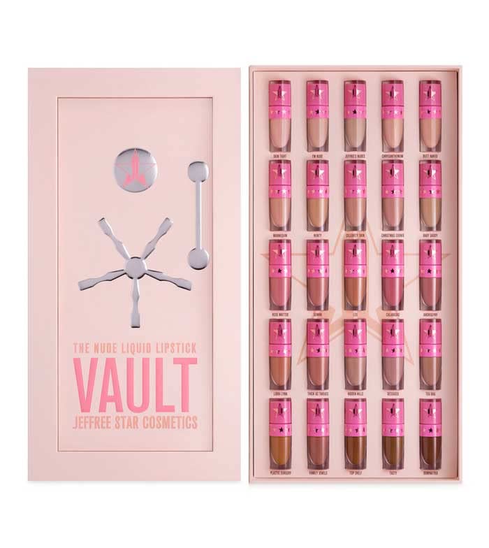 Jeffree Star Cosméticos Nude Lipstick Lip Vault 20 Mini batons nus - The Vault