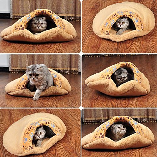 Alfie Pet - Gin Cat Sleeping Cave Bed - Cor: melão, tamanho: S