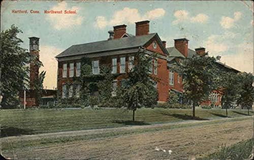 Northwest School Hartford, Connecticut CT Original Antique Postcard