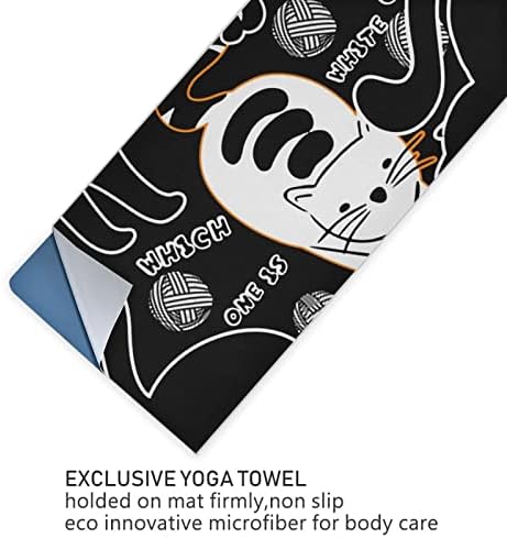 Cobertor de Yoga Augenstern que é um toalha de ioga de ioga de ioga-de-gato-de-gato