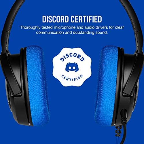 CORSAIR HS35 - fone de ouvido de jogos estéreo - Earcups de espuma de memória - Discord Certified- Works com