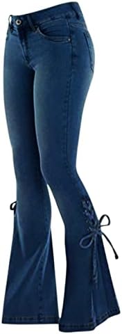 Calça de jeans de cintura alta vintage feminina