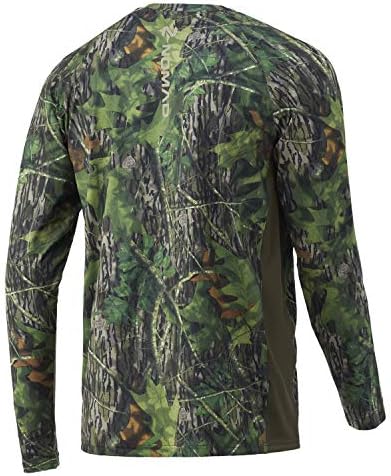 Nomad Mens Pursuit de manga comprida camisa | Camisa de caça com proteção solar, mossy carvalho