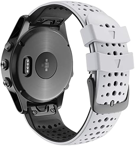 Dfamin 22mm Quickfit WatchBand para Garmin Fenix ​​7 6 6Pro 5 5Plus Banda de silicone para abordagem S60