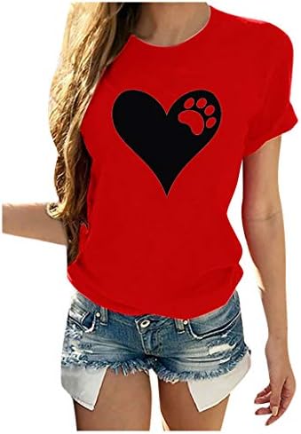Mulheres Camisetas engraçadas Camisetas bonitas para mulheres Tops de manga curta de verão Borgonha T camisetas para mulheres