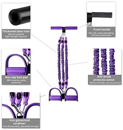Doubao Pedal Resistance Band Set Strength-Proof-Propert Strenget Ajustável não deslizamento Muscle Workout