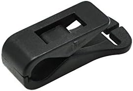 Sacoora 3pcs 12mm Webbing Id Card Nome da tag Tag Clipe Black Black for Cord Strap