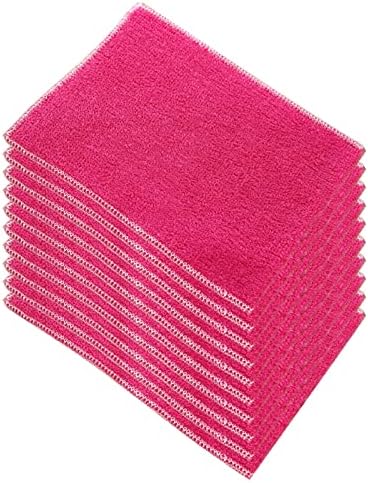 TODOZO 10pcs diariamente fibra de limpeza de toalhas espessada pano de limpeza 30 segundos ao ar livre
