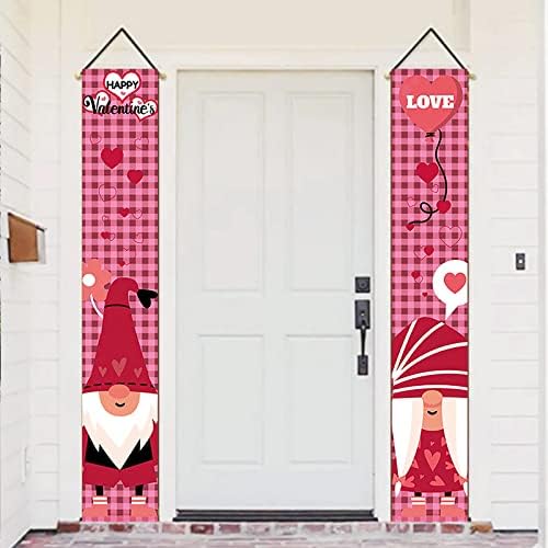 Garland decorativa de inverno Novo dia dos namorados por porta pendurada por porta pendurada