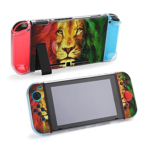 Tampa de caixa protetora não-alcance para interruptores Nintendos, Rainbow Lions Switchs Console de jogo